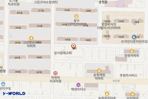 월배로93길인근 위치 지도 — 대구광역시 달서구 월배로93길 103