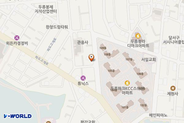 달구벌대로378길인근 위치 지도 — 대구광역시 달서구 달구벌대로378길 144