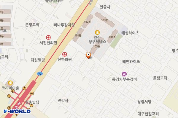 월배로72길인근 위치 지도 — 대구광역시 달서구 월배로68길 18