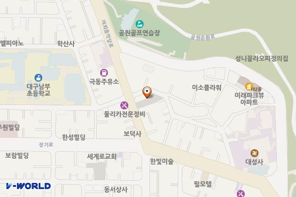성당동 2공영주차장 위치 지도 — 대구광역시 달서구 성당동 640-2