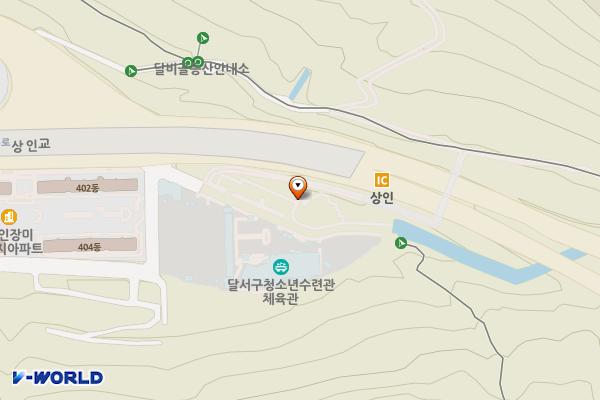 달비공원 주차장 위치 지도 — 대구광역시 달서구 상인동 1594