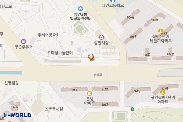상원공영주차장 위치 지도 — 대구광역시 달서구 상인동 1584-1