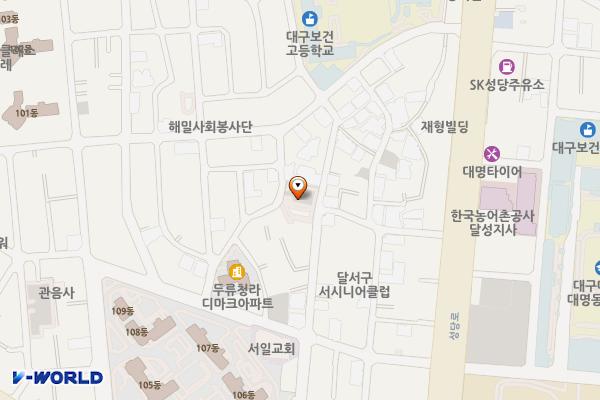두류쉼터 주차장 위치 지도 — 대구광역시 달서구 두류남3길 22