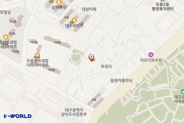 두류3동 공영주차장 위치 지도 — 대구광역시 달서구 두류동 637-7