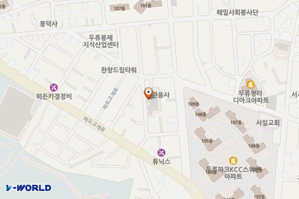 두류1·2동 1공영주차장 위치 지도 — 대구광역시 달서구 두류동 1252-4
