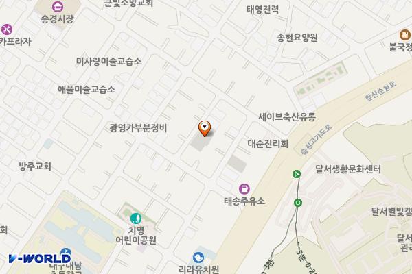 송현1동 2공영주차장 위치 지도 — 대구광역시 달서구 송현동 1971-2