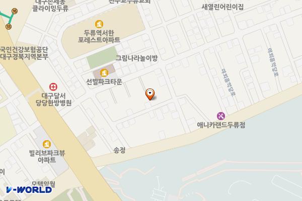 두류1·2동 7공영주차장 위치 지도 — 대구광역시 달서구 두류동 143-13