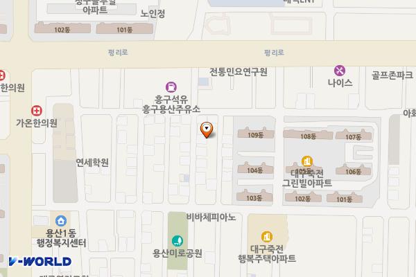 죽전동 공영주차장 위치 지도 — 대구광역시 달서구 죽전동 390-12
