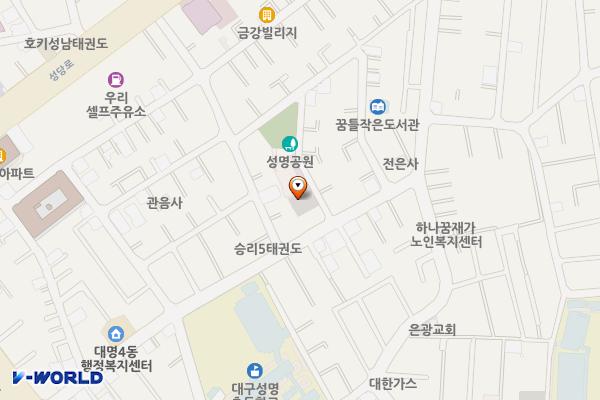 대명4동(3)공영주차장 위치 지도 — 대구광역시 남구 대명동 3038-3