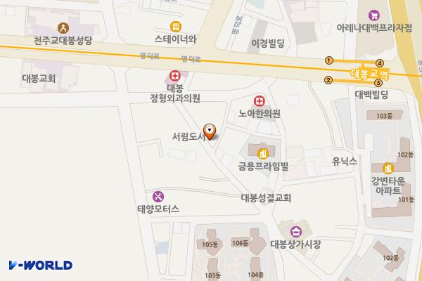 2000배 행복마을 제3공영주차장 위치 지도 — 대구광역시 남구 대봉로34길 58-5
