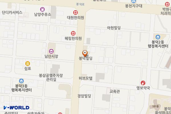 봉덕1동 봉덕북길 노상공영주차장 위치 지도 — 대구광역시 남구 봉덕로 21길