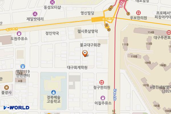 청소년블루존(1)공영주차장 위치 지도 — 대구광역시 남구 중앙대로45길 74