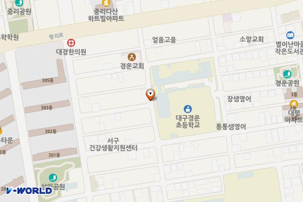 평리로52길인근 노상공영주차장 위치 지도 — 대구광역시 서구 내당동 341-5