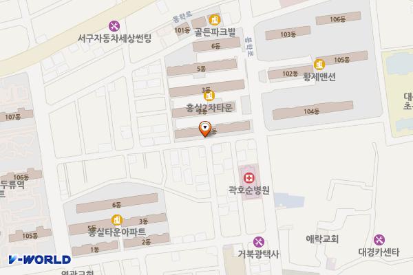 평리로62길인근 노상공영주차장 위치 지도 — 대구광역시 서구 내당동 341-3