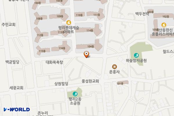 통학로20길인근 노상공영주차장 위치 지도 — 대구광역시 서구 통학로20길 20