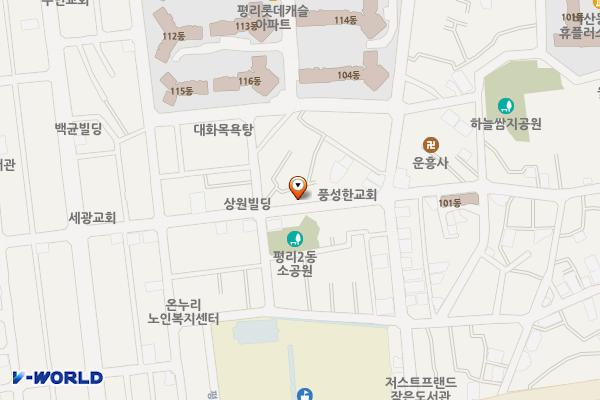 통학로18길인근 노상공영주차장 위치 지도 — 대구광역시 서구 평리동 1174-118