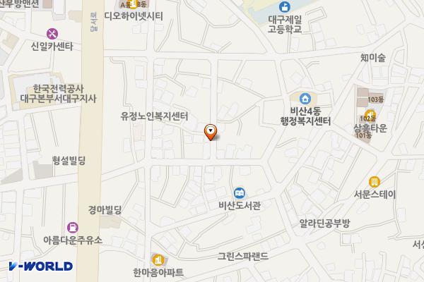 달서로16안길인근 노상공영주차장 위치 지도 — 대구광역시 서구 비산동 219-22