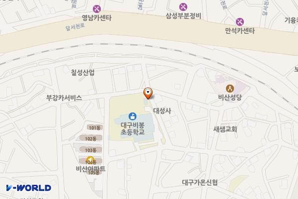 북비산로65길인근 노상공영주차장 위치 지도 — 대구광역시 서구 비산동 698-83