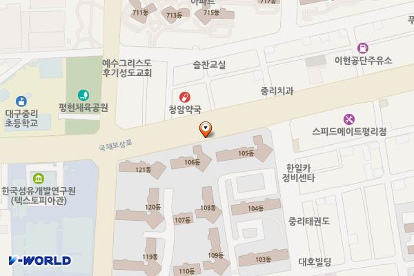 서대구로25길인근 노상공영주차장 위치 지도 — 대구광역시 서구 국채보상로156