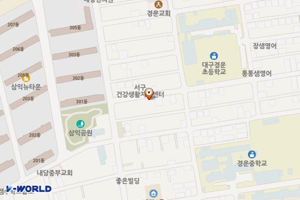 서대구로7길인근 노상공영주차장 위치 지도 — 대구광역시 서구 서대구로7길 43