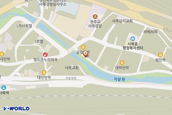 사북 제일의원~사북주유소구간 위치 지도 — 강원특별자치도 정선군 사북읍 사북리 372-10