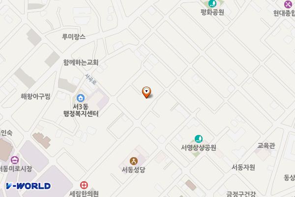 서3동제5공영주차장 위치 지도 — 부산광역시 금정구 서곡로20번길 9