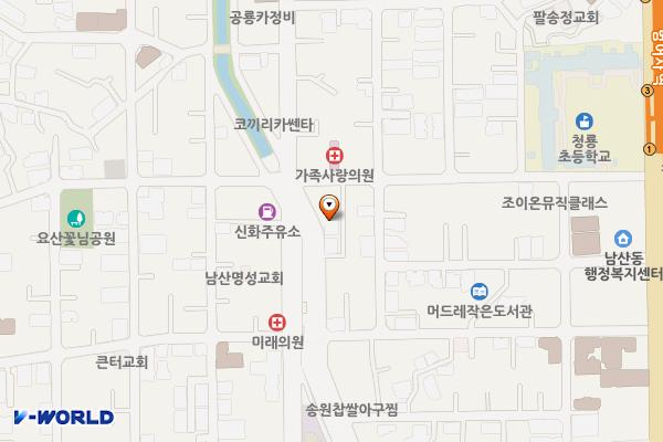 온천천복개도로노상공영주차장 위치 지도 — 부산광역시 금정구 범어천로 62