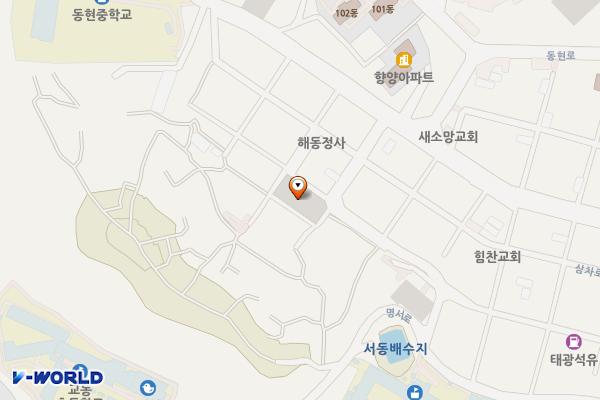 부곡4동삼차로공영주차장 위치 지도 — 부산광역시 금정구 부곡동 737-165