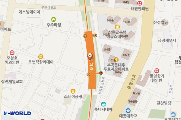 온천장북측공영주차장 위치 지도 — 부산광역시 금정구 장전온천천로 48