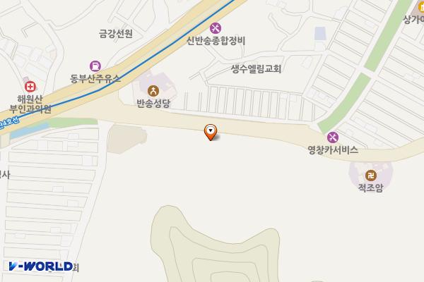 반송2동 공영 위치 지도 — 부산광역시 해운대구 윗반송로 26