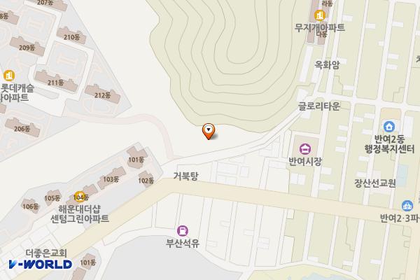 반여2동 제1공영 위치 지도 — 부산광역시 해운대구 재반로211번길 62 (반여동)