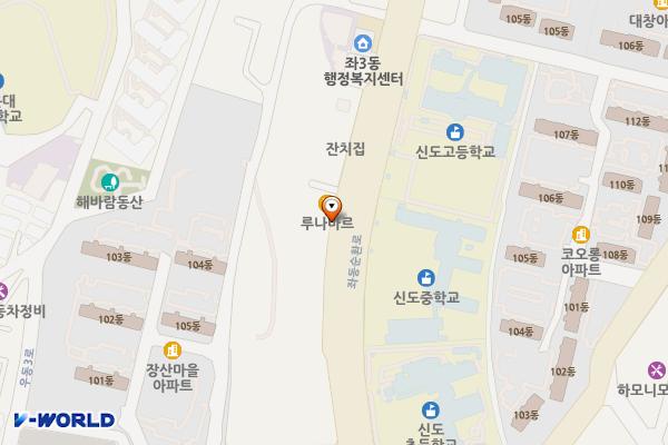 좌3동 신도 노상 공영 위치 지도 — 부산광역시 해운대구 좌동1341-26