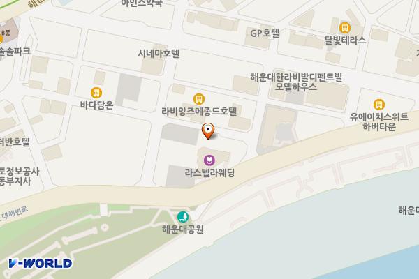 글로리아주차장 위치 지도 — 부산광역시 해운대구 우동 649-5