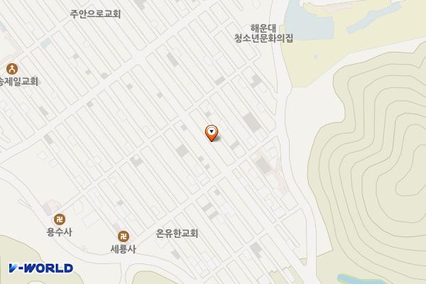 강남주차장 위치 지도 — 부산광역시 해운대구 반송동250-1751