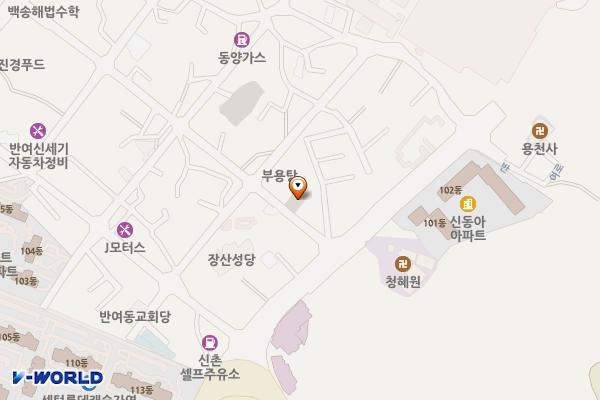 민수주차장 위치 지도 — 부산광역시 해운대구 반여로167번길 10 (반여동)