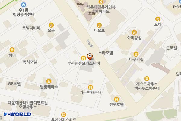 동남주차장 위치 지도 — 부산광역시 해운대구 구남로30번길 3 (우동)