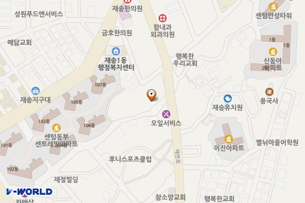 부산익스프레스주차장 위치 지도 — 부산광역시 해운대구 재송동478