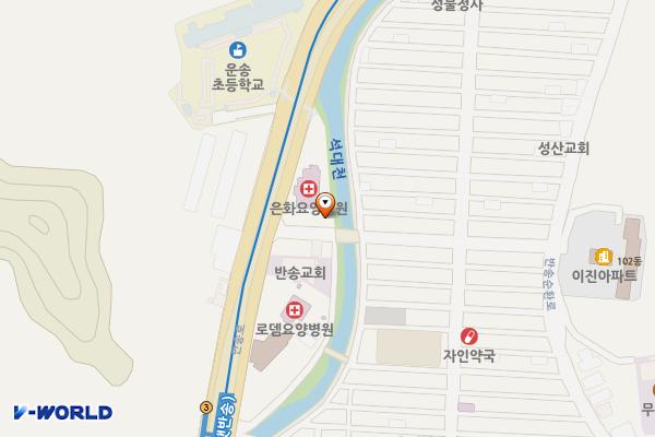 은화요양병원주차장 위치 지도 — 부산광역시 해운대구 반송로828번길 7 (반송동)
