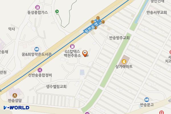 유진주차장 위치 지도 — 부산광역시 해운대구 반송동331-8,13