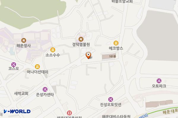 유로주차장 위치 지도 — 부산광역시 해운대구 우동2로30번가길 11 (우동)