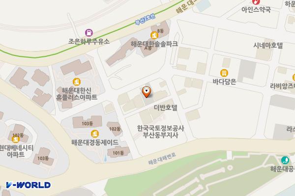 카카오T해운대파킹 위치 지도 — 부산광역시 해운대구 우동762-46
