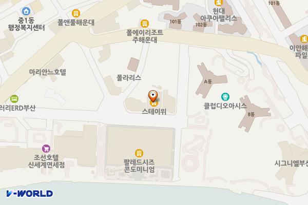 해운대푸르지오주차장 위치 지도 — 부산광역시 해운대구 해운대해변로298번길 29 (중동)