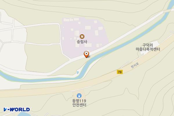 송림사 외 위치 지도 — 경상북도 칠곡군 동명면 구덕리 88-84