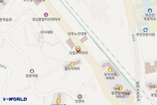 범천동신암로 위치 지도 — 부산광역시 부산진구 신암로 83