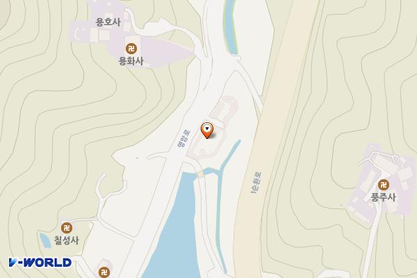 명암유원지주차장 위치 지도 — 충청북도 청주시 상당구 용담동 324-87