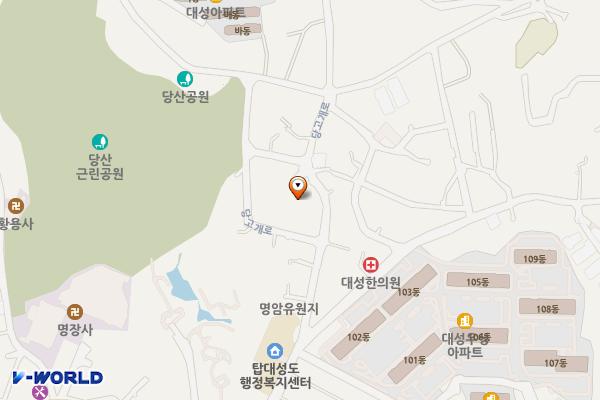 대성동 공영주차장 위치 지도 — 충청북도 청주시 상당구 대성동 122-5