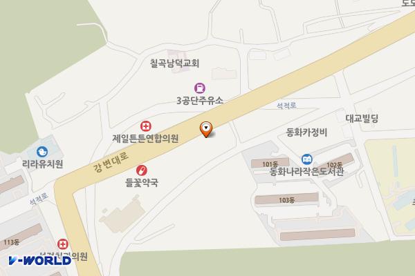 석적농협 앞 공영주차장 위치 지도 — 경상북도 칠곡군 석적읍 남율리 751-2