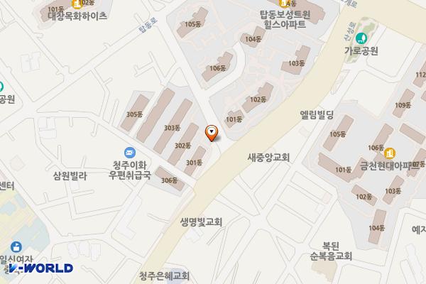 탑동1구역주차장 위치 지도 — 충청북도 청주시 상당구 탑동 347