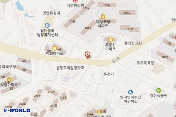 공한지주차장 위치 지도 — 충청북도 청주시 상당구 탑동 6-19