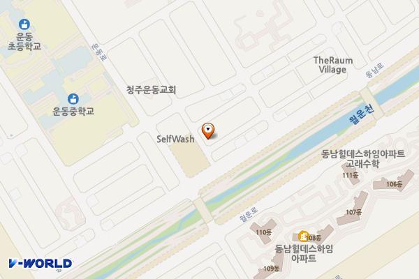 공한지주차장 위치 지도 — 충청북도 청주시 상당구 용암동 3398